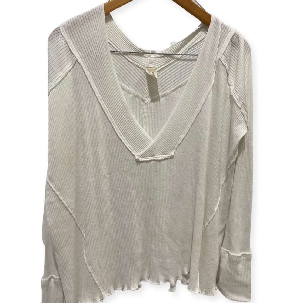 Free people lounge white top🤍